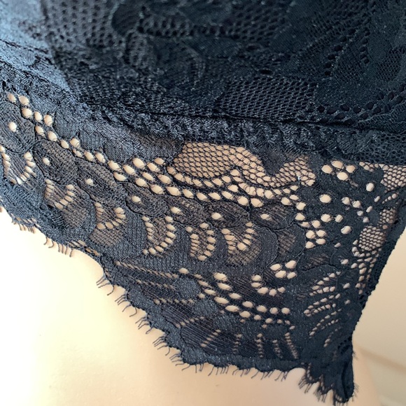 La Senza lace up padded backless black lace bra XS - Picture 6 of 12